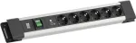 Pistikupesade komplekt Bachmann CONNECTUS 6&times; CEE 7/3 pistikupesaga, 1&times; SPD-Plus liigpingekaitse, 1&times; l&uuml;liti, 2,0 m kaabel