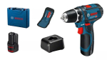 Akutrell Bosch GSR 12V-15, P&uuml;stolk&auml;epide, 12V, 400/1300 p/min