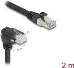 DeLOCK v&otilde;rgukaabel Must 2 m Cat6 SF/UTP RJ-45