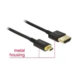 HDMI-kaabel DeLOCK 85119 0,25 m t&uuml;&uuml;p A t&uuml;&uuml;p D must