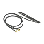 DELOCK antenn kahekordne Wi-Fi MHF/ja FL-LP-068 &uuml;hilduv pistik 802.11 ac/a/h/b/g/n 5 dBi 2x500mm PCB sisemine