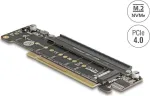 DELOCK PCI Express 4.0 x16 kaart 2x M.2 Key M NVMe pesaga