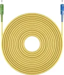 Goobay 59663 kiudoptiline kaabel 15 m SC/APC SC/UPC FTTH OS2 kollane (59663)