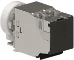 Rutenbeck Universal Module UM-Cat.6A iso 25/10G &ndash; Cat.6A keystone sisestus, varjestatud