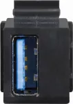 Keystone'i modulaarpistik USB-A 3.0 pistikupesa USB-A 3.0 pistikupesale, LogiLink&reg; [NK0015B] (NK0015B)