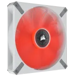 CORSAIR ML140 LED ELITE valge 140mm Magnetic Levitation Red LED Ventilaator AirGuide'iga &Uuml;ksikpakend