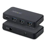 StarTech.com 4-pordiline USB-C ja USB-A jaotur, 5 Gbps, isetoitega, 2-&uuml;hes USB-C ja USB-A hostikaabel, 1x USB-C ja 3x USB-A (1x BC 1.2), 36 W toiteadapter kaasas
