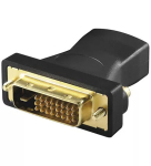 Alcasa HDMI-DVI pistik&uuml;hendus F/M must