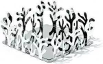 Alessi Mediterraneo ESI18 salvr&auml;tihoidja, roostevaba teras, 205x205x83 mm