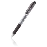 Pentel Hybrid Gel Grip Sisset&otilde;mmatav Geelpliiats - Must Tint - 0,7 mm - Keskmine - L&auml;bipaistev Kere - Metallotsak