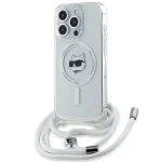 Karl Lagerfeld KLHMP14XHCCHNT iPhone 14 Pro Max 6.7 Hardcase Transparent IML Choupette Head & Cord Magsafe