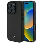 Mercedes-Benz MEHMP16X23RBARK iPhone 16 Pro Max 6,9 inch Must k&otilde;va kest tekstureeritud ja sileda nahaga MagSafe