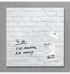 SIGEL GL164 Magnetic Glass Board 480 x 480 mm White
