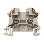 Weidm&uuml;ller L&auml;biv klemmliist, W-seeria, 2,5 mm&sup2;, 24 A, 800 V, beež, kruvi&uuml;hendus, DIN-r&ouml;&ouml;pale paigaldamiseks, 100 tk