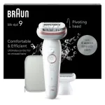 Braun Silk-epil 9 9-030 epilaator, 40 pintsetti, valge