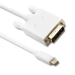 Qoltec USB 3.1 Type-C Isane &ndash; DVI-D Isane Adapterkaabel 2m 4K