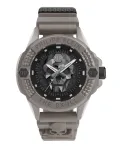 Philipp Plein The Skeleton meeste k&auml;ekell PWUBA0323 44mm must IP roostevaba teras silikoon