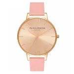 Olivia Burton Naiste kell OB14BD31 38mm roosa kullatooniga roostevabast terasest korpus nahast rihmaga