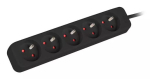 Pikendusjuhe Lanberg PS0-05E-0100-IEC-BK