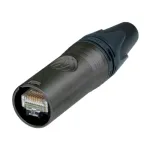 Neutrik NE8MX6-B-T etherCON CAT6A isane kaabli&uuml;henduse kandur, must, IP65