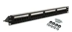 GETFORT PGF-5EUTP24-B4 Cat.5e UTP 24-Port Patch Panel 1U 19 inch Rackmount Black
