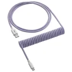 CableMod Classic Coiled CM-CKCA-CW-PW150PW-R spiraalne klaviatuurikaabel, USB-C &ndash; USB-A, 150 cm, Rum Raisin