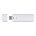USB-mobiilimodem ZTE MF833N, kaasaskantav USB-vorming, 4G LTE-FDD/TDD kuni 150 Mbps, HSUPA/2G tugi, microSD-pesa, valge