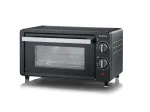 Severin TO 2062 miniahi, 9 L, 800 W, koos rotisserie-funktsiooniga, harjatud roostevaba teras/must
