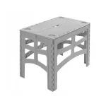 keeeper kokkupandav v&auml;listingimustes kasutatav laud Timo L, Nordic Grey, 70 x 45 x 55 cm, kandev&otilde;ime 80 kg