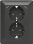ABB Safety+ USB topeltpistikupesa 2x USB-C, 15W, s&uuml;vispaigaldus, polaarvalge 2TKA00006192