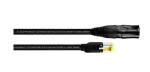 Cordial 15549 CAT 5e S/UTP patch-kaabel, RJ45, 3 m, must, PUR-kate, Gigabit Ethernet