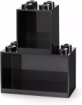 room copenhagen LEGO Tellistest riiul 8+4 must &mdash; modulaarne seinariiul 2 riiuliga