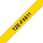 Brother TZE-FX611 sildilint Must kollasel
