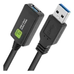 Techly ICUR3050G USB 3.2 Gen 1 (USB 3.0) repiiter-pikenduskaabel, 5 m