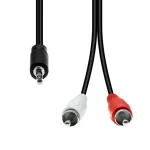 ProXtend M32XRCA-015 3-kontaktiline &ndash; 2 x RCA kaabel, M-M