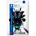 Fineliner pliiatsid Staedtler 326 C10 E1, &uuml;lipeen 1 mm ots, erinevad v&auml;rvid, pakis 10 tk