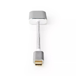 Video juhtmega adapter Nedis CCTB64580AL02 0,2m USB USB-C Mini DisplayPort