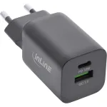 InLine USB toiteplokk, laadija, USB-A + USB USB-C, 33 W, PD + QC