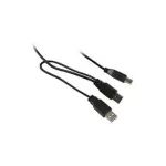Synergy 21 S215325 - 1 m - USB B - 2 x USB A - USB 2.0 - isane/isane - must