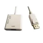 ROLINE DisplayPort-HDMI adapter - aktiivne - v1.2 - DP-pistik - HDMI-pesa - valge - 0,15 mm - DisplayPort-pistik - HDMI t&uuml;&uuml;p A - DisplayPort versioon 1.2 - aktiivne (12.03.3160)