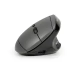 BakkerElkhuizen MidWay hiir Right, paremak&auml;eline, vertikaalne disain, optiline, RF-juhtmevaba + Bluetooth + USB USB-C, 2400 DPI, hall, must