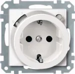 Merten System M 233819 RCD SCHUKO turvapistikupesa sisu, polaarvalge, l&auml;ikiv