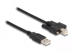 DeLOCK USB 2.0 t&uuml;&uuml;p-A-pistik t&uuml;&uuml;p-B isasele kaabel 2m must