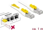 V&otilde;rgukaabel DeLOCK 85331 RJ-45 Cat6a 1 m Valge