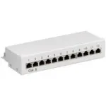 Wentronic Goobay CAT 6 Mini/Desktop Patch Panel, 12 Port, hall - STP Shielded, hall (69306)