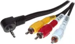 ShiverPeaks 98200 audio-video kaabel, 3,5 mm 4-pooluseline pistik 3 RCA pistikule, 1,5 m