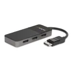 StarTech.com 3 pordiga mitme monitori adapter - DisplayPort 1.4 kuni 3x 4K DisplayPort video jaotur - kahe- v&otilde;i kolmekordne 4K - s&uuml;le-/lauaarvuti DisplayPort MST jaotur mitme monitori jaoks - ainult Windowsi arvutitele