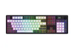 HATOR Skyfall Pro Wireless 100 klaviatuur &ndash; m&auml;ngurile &ndash; USB + RF-juhtmevaba + Bluetooth &ndash; QWERTY &ndash; USA inglise &ndash; must, hall