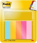 3M Page Marker 670-5-BEA Assorted 5x100 Sheets/Pack