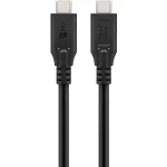 Goobay 74191 USB-C kaabel USB4 Gen 3x2, 40 Gbit/s, 100 W Power Delivery, 1 m, must